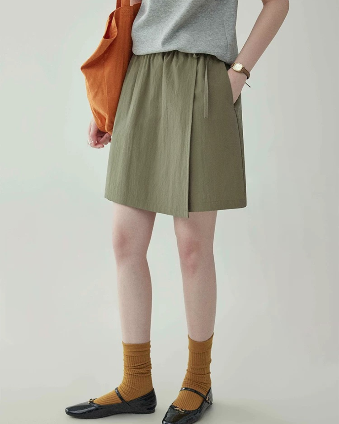 ウエストAラインキュロット（スカート・全1色）