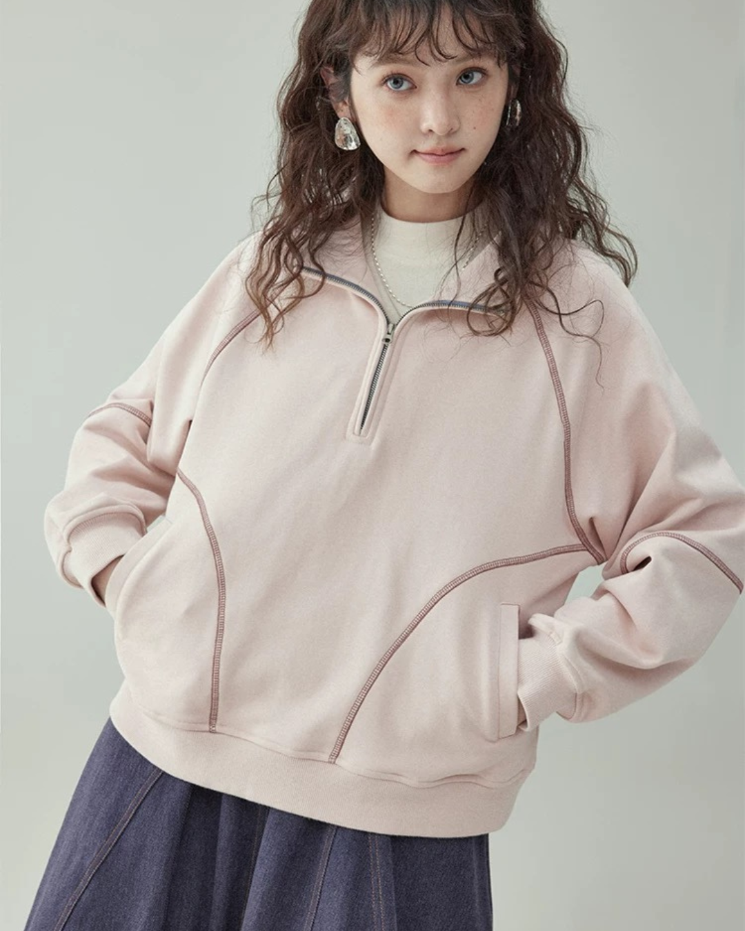 フリーススウェット（トップス・全2色）