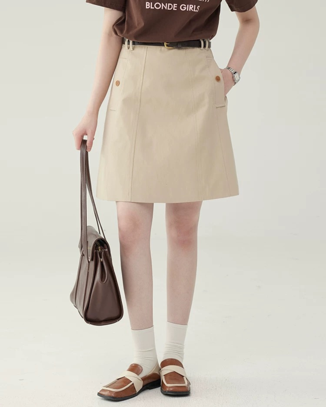 ハイウエストカーゴスカート（スカート・全2色）