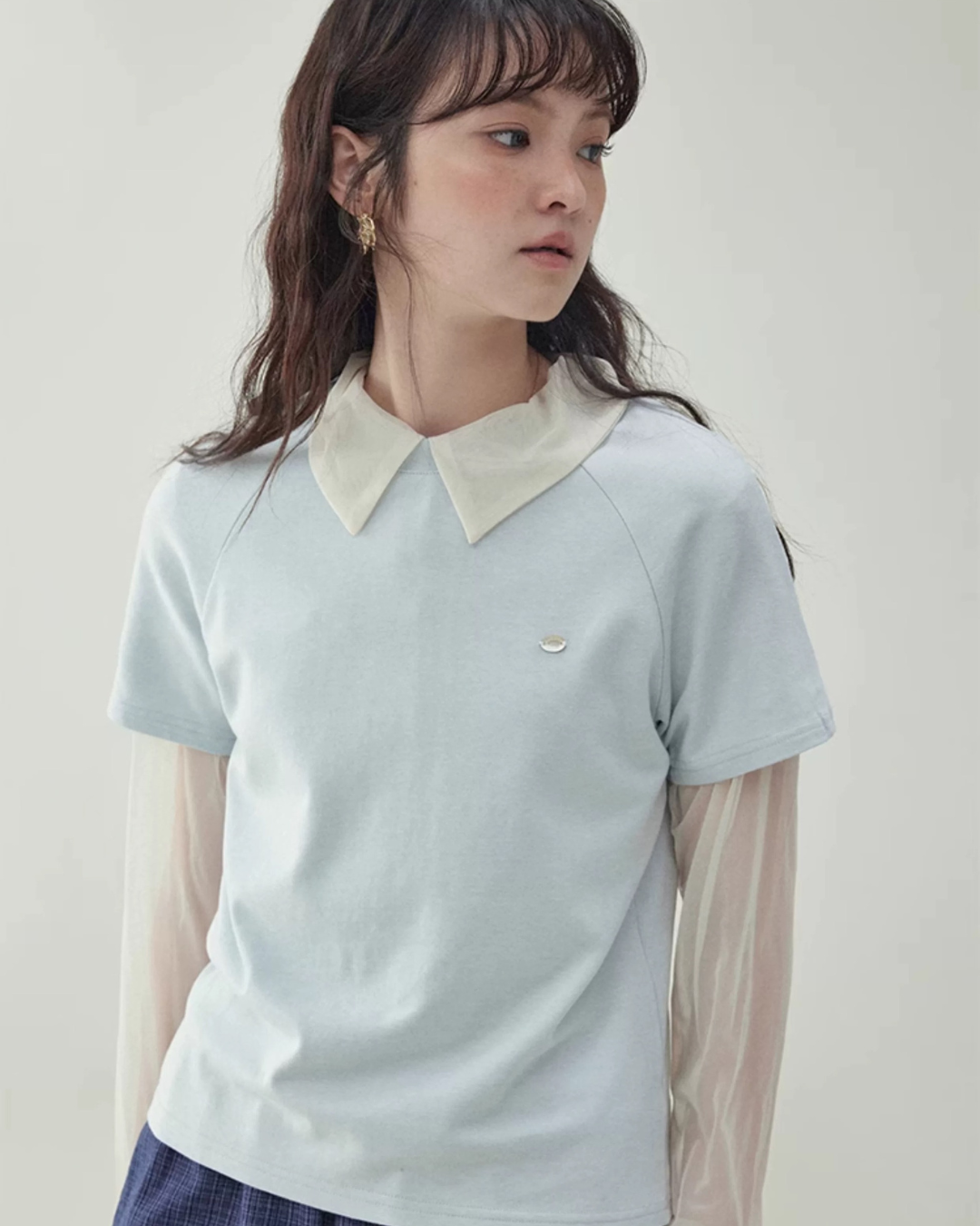 クルーネックルーズTシャツ（トップス・全1色）