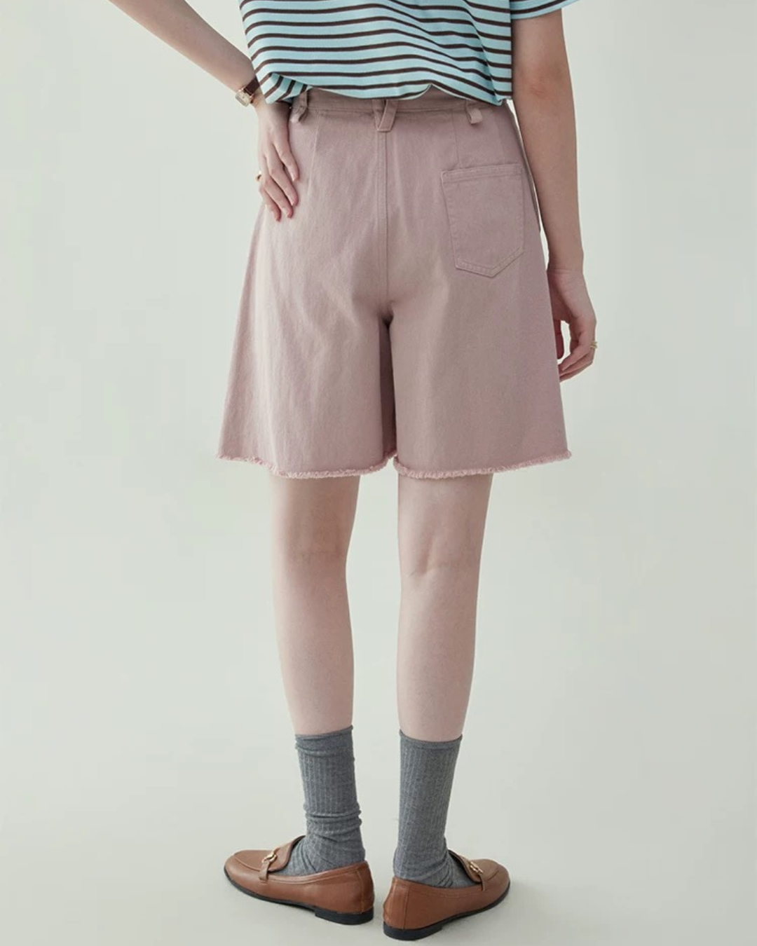 レトロピンクコットンワイドスラックス（パンツ・全1色）