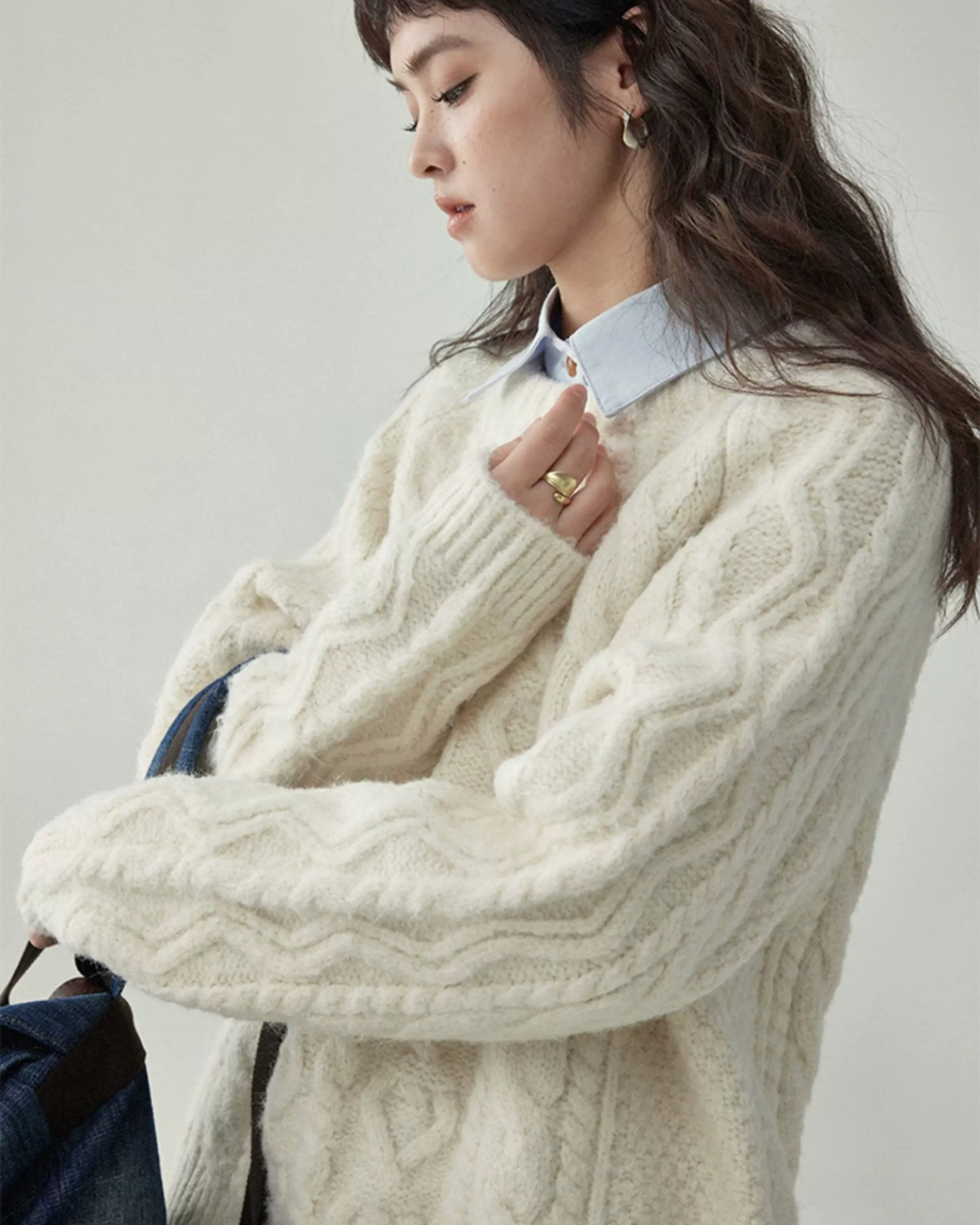 ルーズツイストセーター（トップス・全2色）