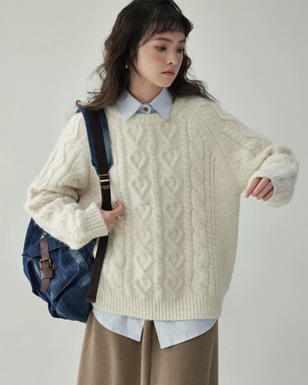 ルーズツイストセーター（トップス・全2色）