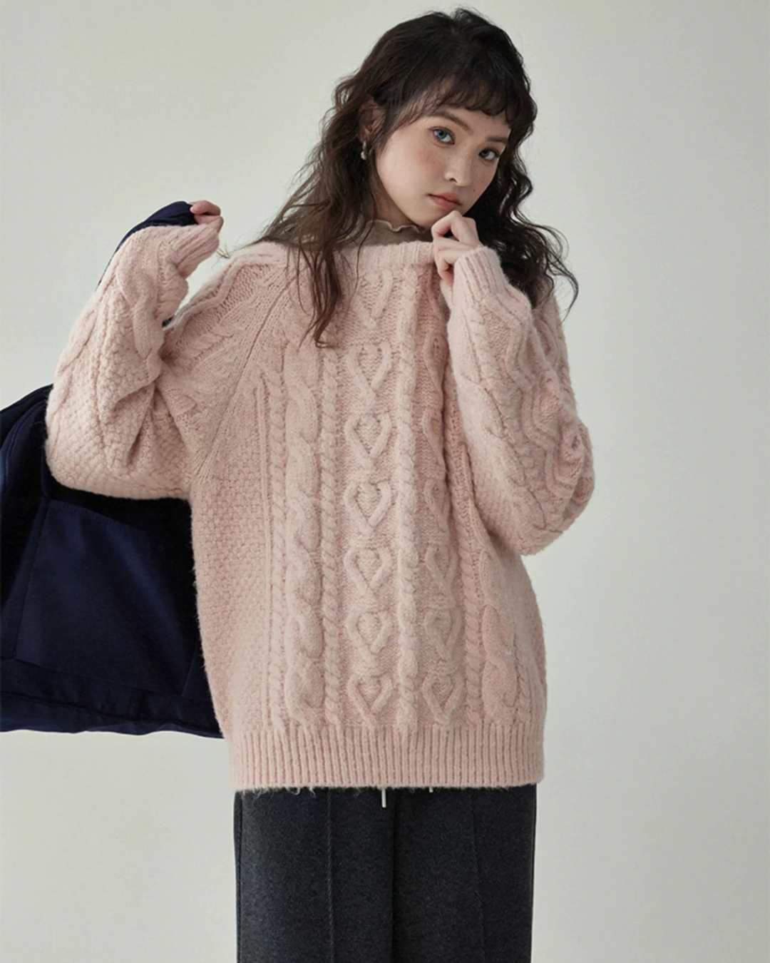 ルーズツイストセーター（トップス・全2色）