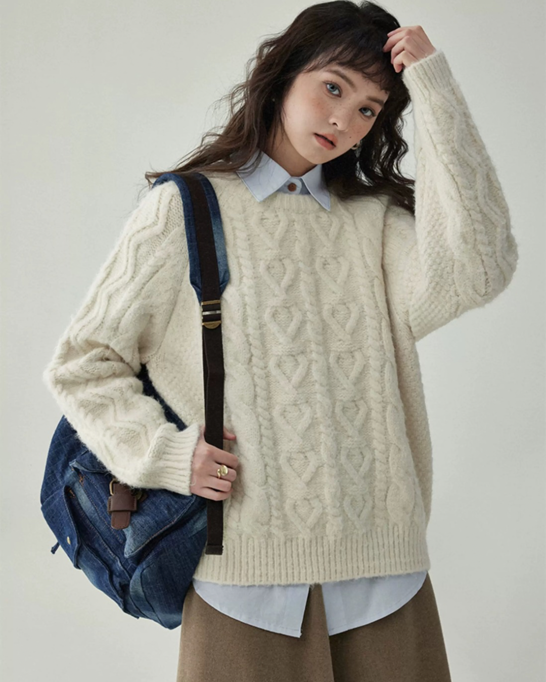 ルーズツイストセーター（トップス・全2色）