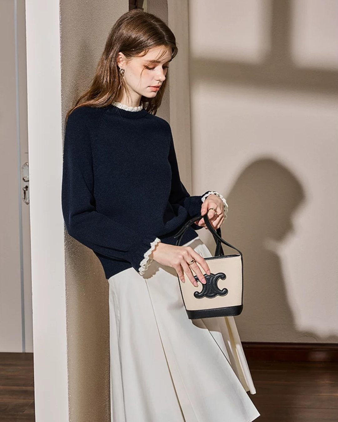 フレンチヴィンテージクルーネック セーター（トップス・全1色）