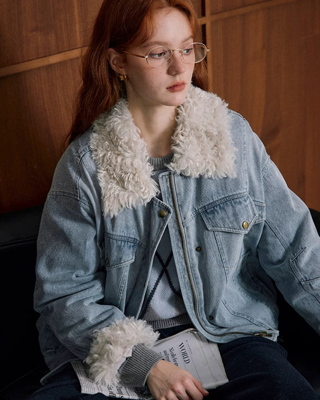 ウォッシュドデニムダウンジャケット（トップス・全1色）