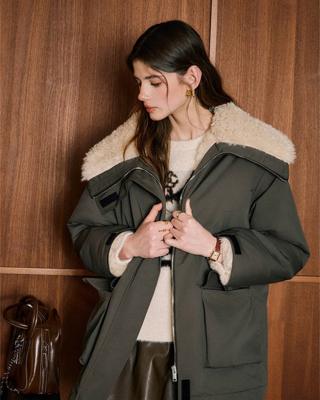 ラペルコットンジャケット（トップス・全1色）