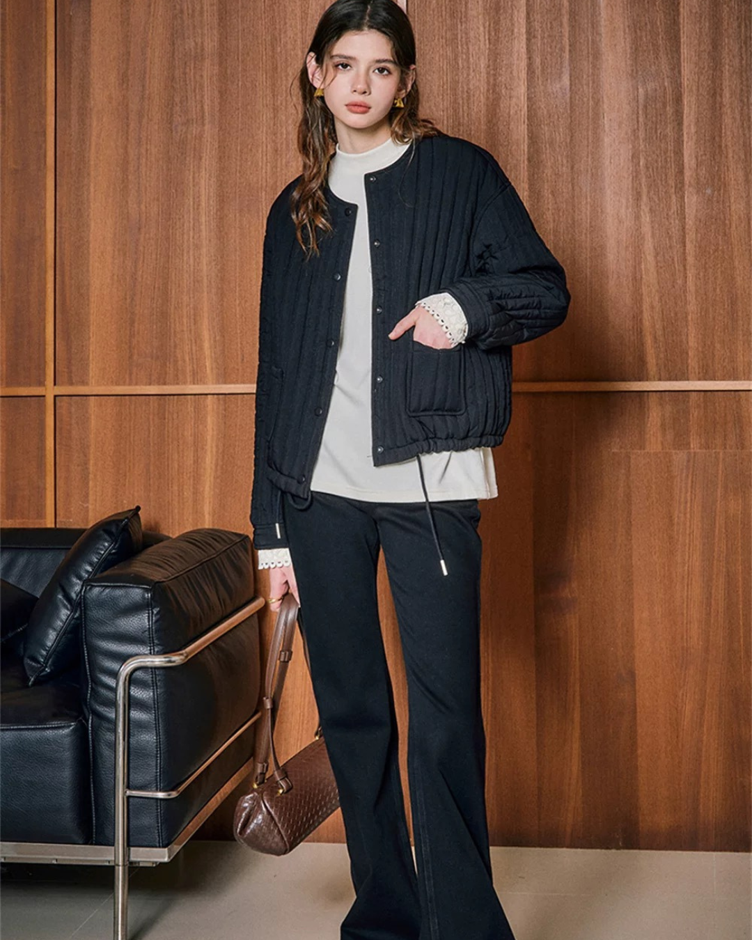 キルティングコットンジャケット（トップス・全2色）