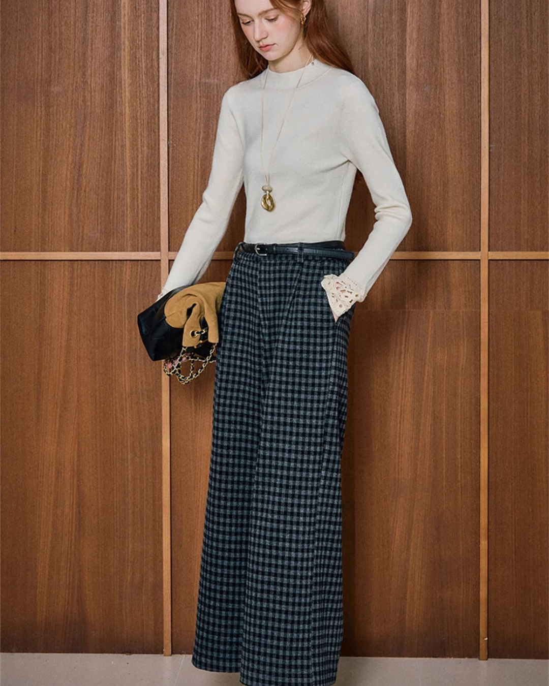 ストレートワイドレッグパンツ（パンツ・全1色）