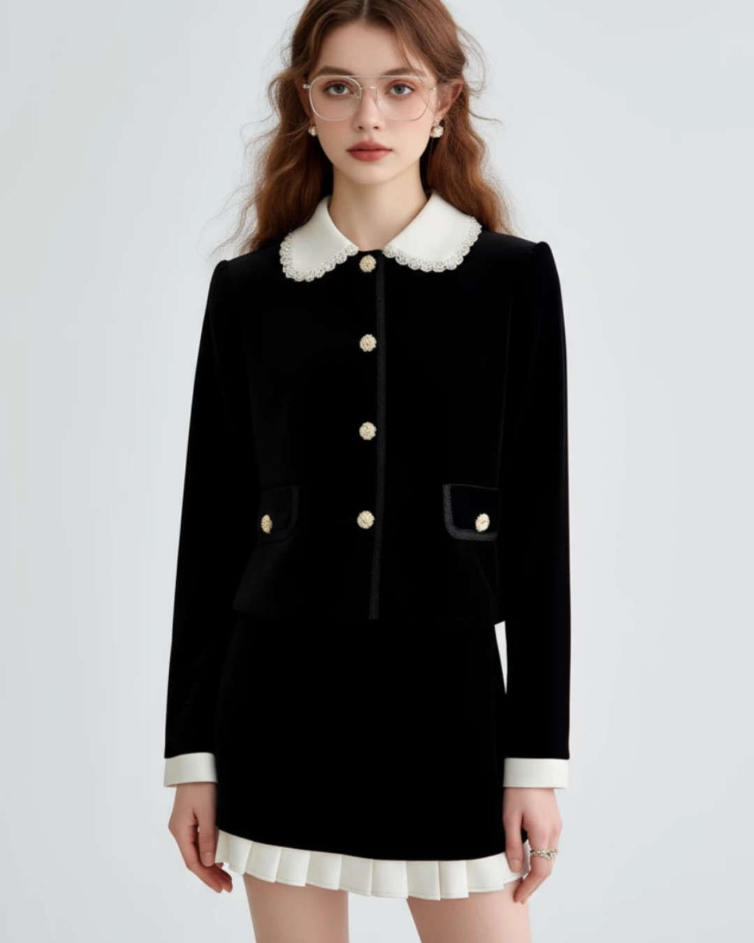 フレンチシルクビーズジャケット（トップス・全1色）