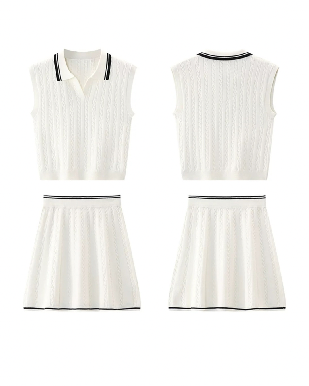 ニットトップスカート（セットアップ・全1色）