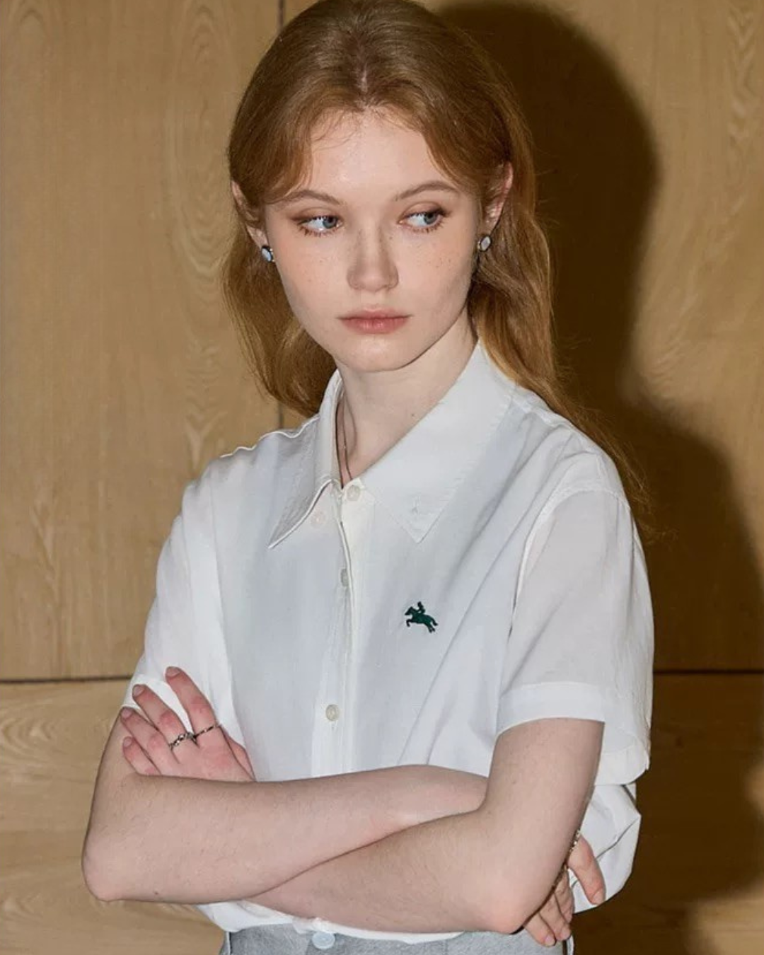 カレッジスタイルシャツ（トップス・全1色）