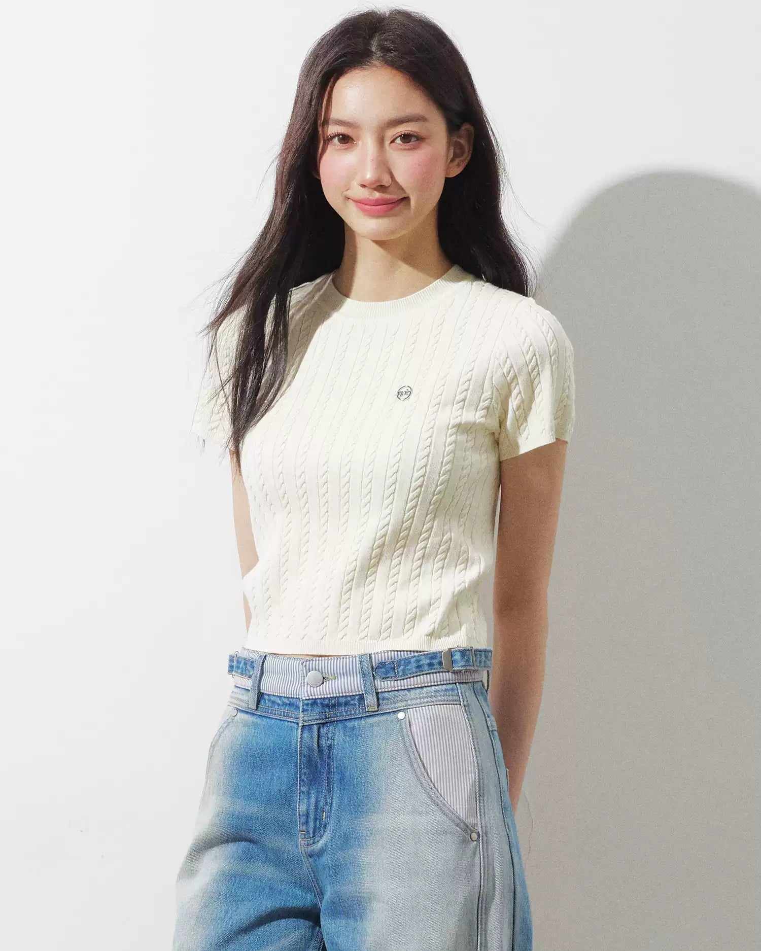 スリムニットセーター（トップス・全2色）