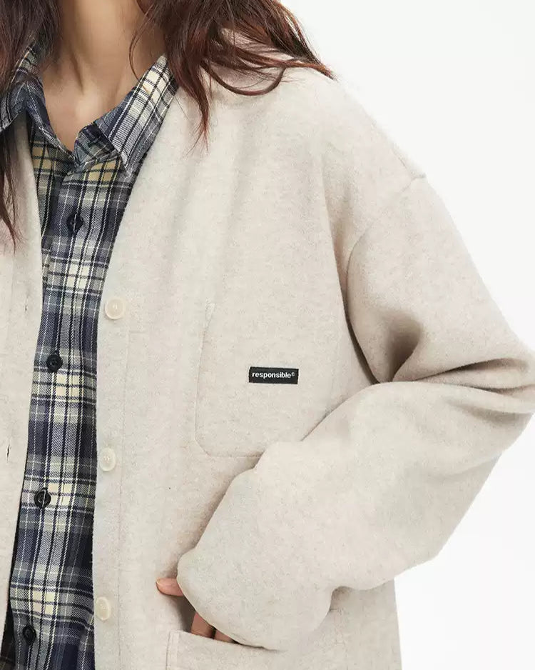 ブレストカーディガンジャケット（トップス・全1色）