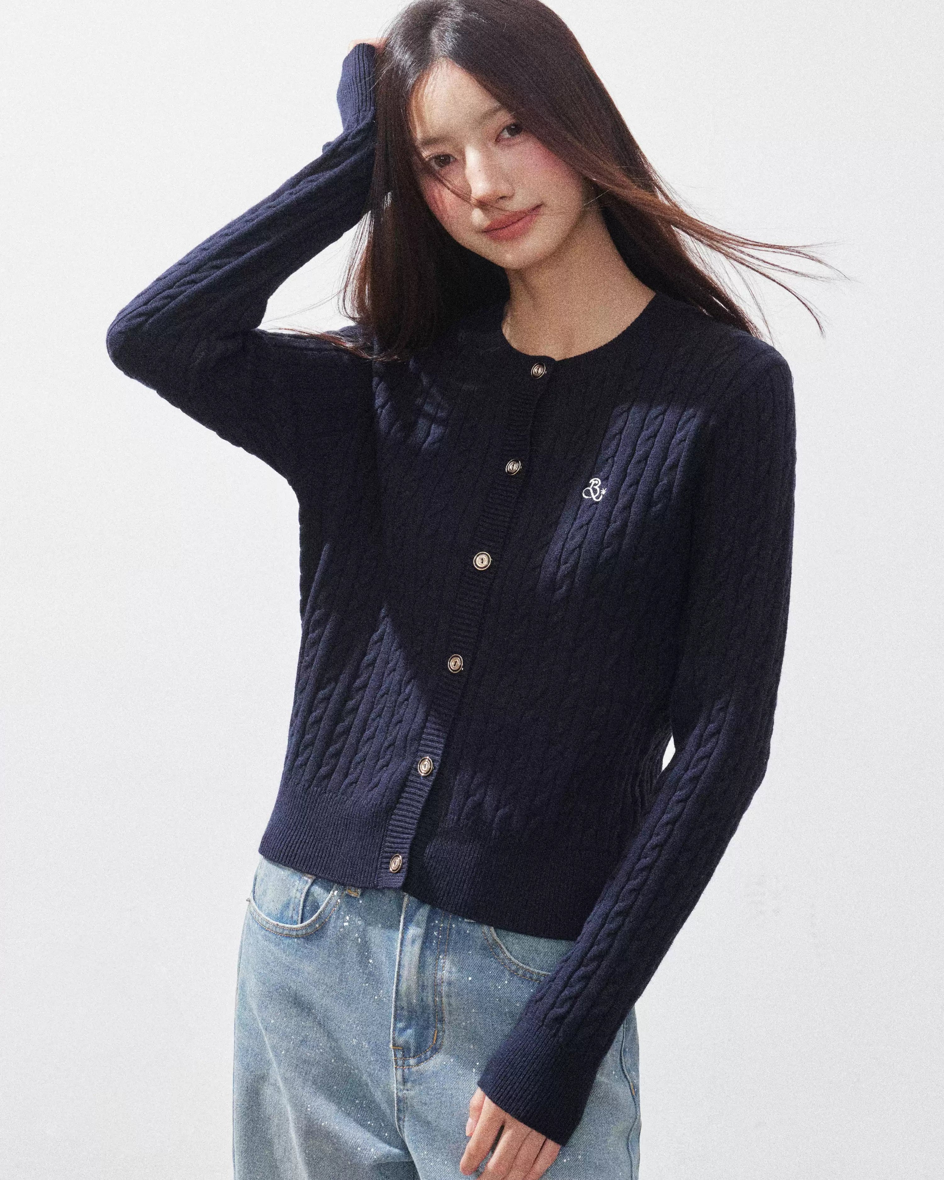 ボタンニットカーディガン（トップス・全1色）