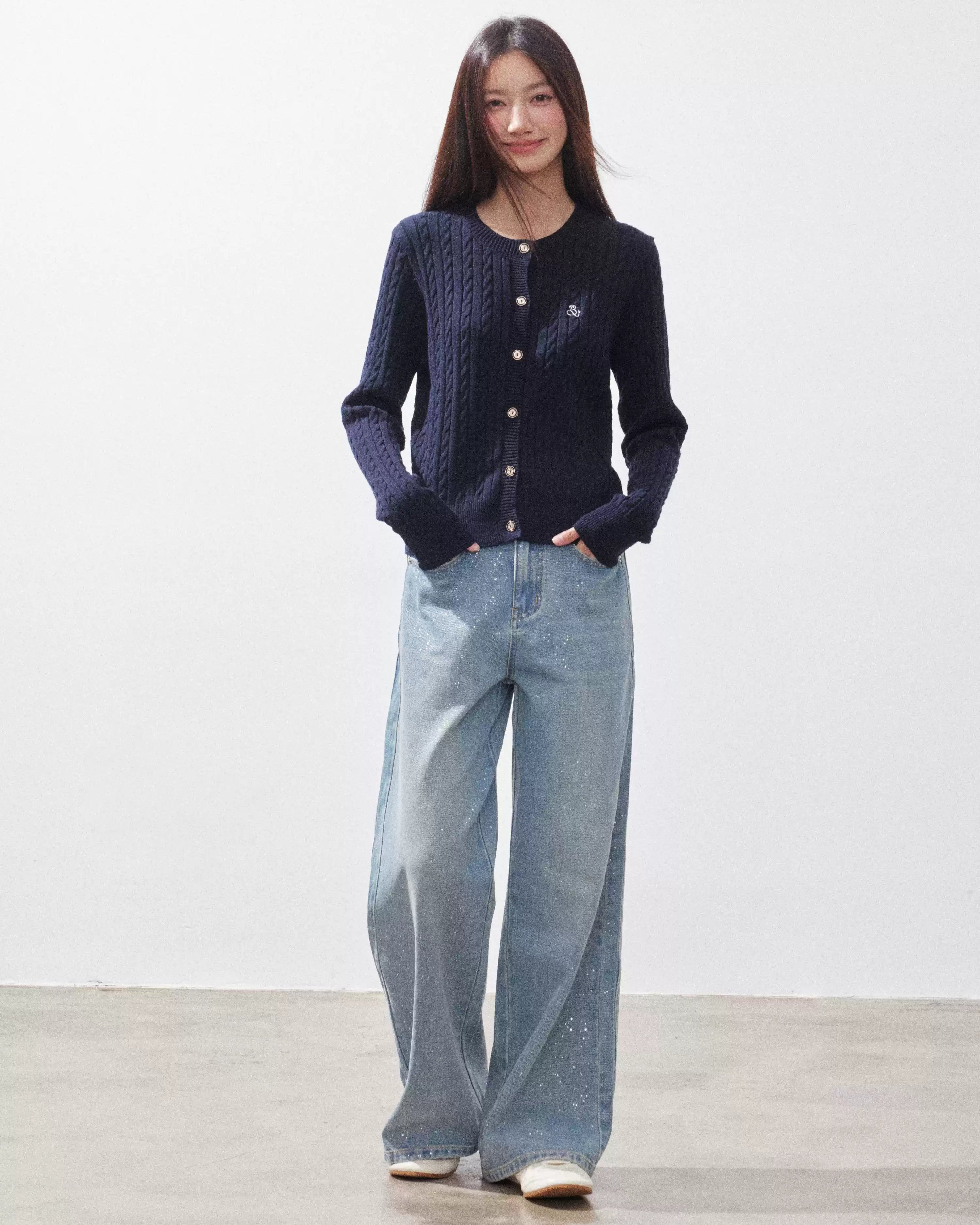 ボタンニットカーディガン（トップス・全1色）